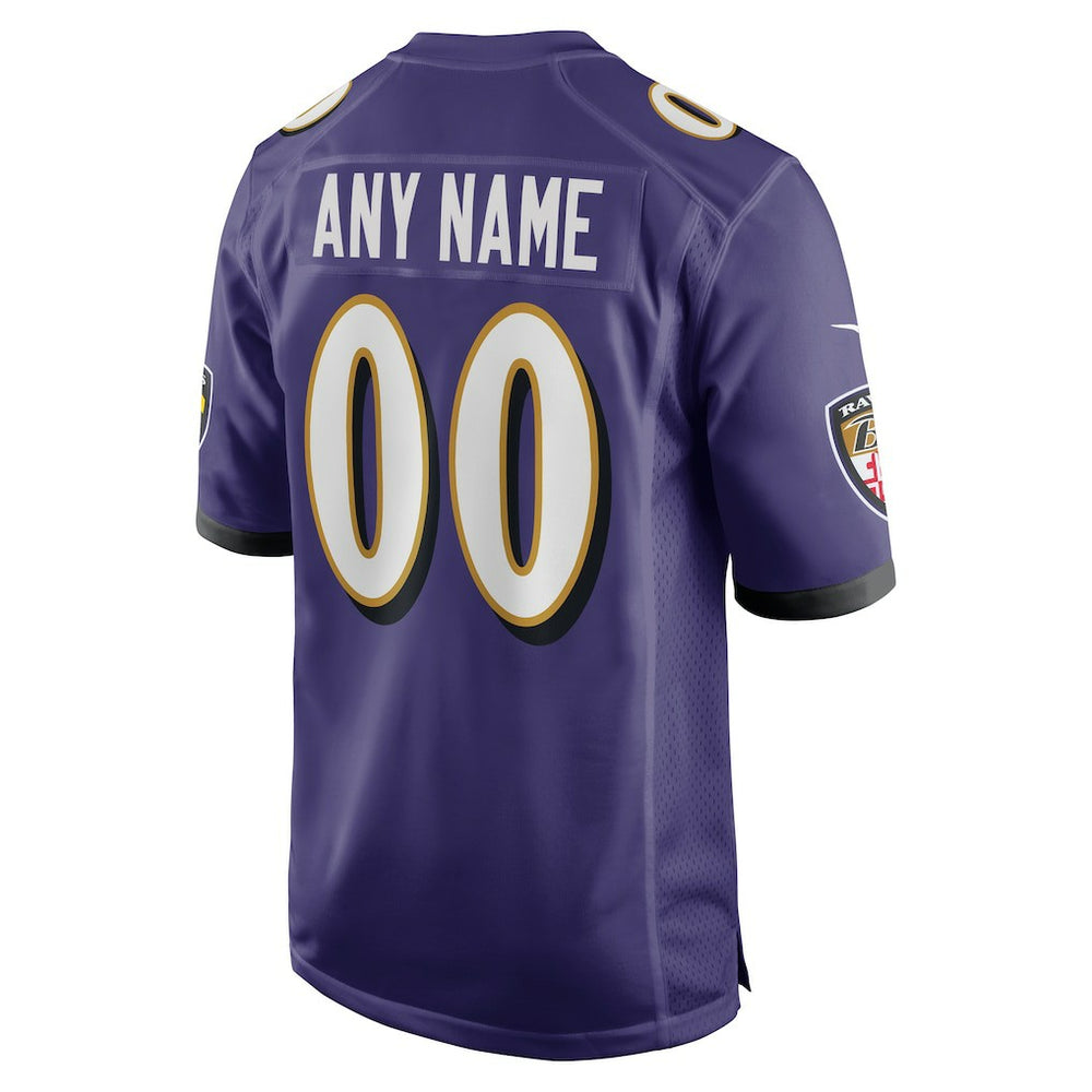 Baltimore Ravens Custom Game Jersey - Purple Jerseys