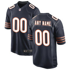 Chicago Bears Custom Game Jersey - Navy Jerseys
