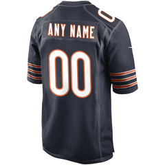 Chicago Bears Custom Game Jersey - Navy Jerseys