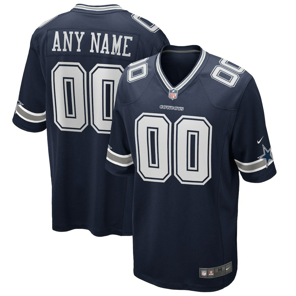 Dallas Cowboys Custom Game Jersey - Navy Jerseys