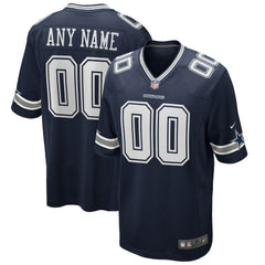 Dallas Cowboys Custom Game Jersey - Navy Jerseys