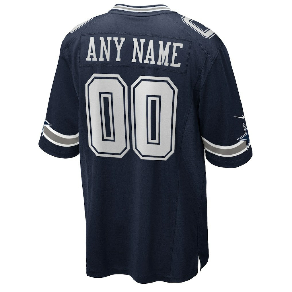 Dallas Cowboys Custom Game Jersey - Navy Jerseys