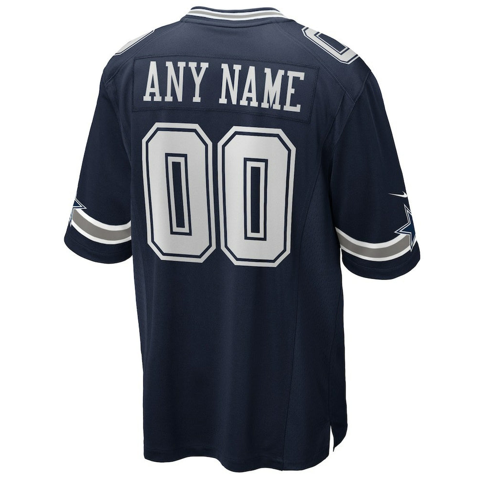 Dallas Cowboys Custom Game Jersey - Navy Jerseys