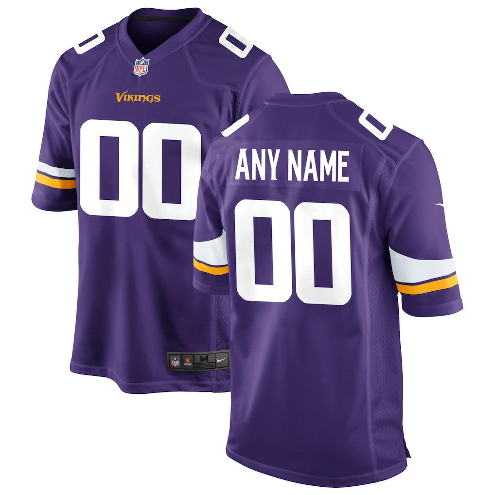 Minnesota Vikings Custom Game Jersey - Purple Jerseys