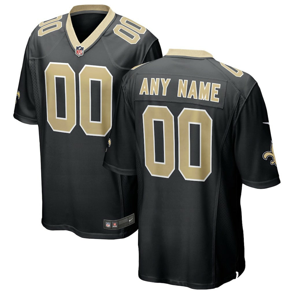 New Orleans Saints Custom Game Jersey - Black Jerseys