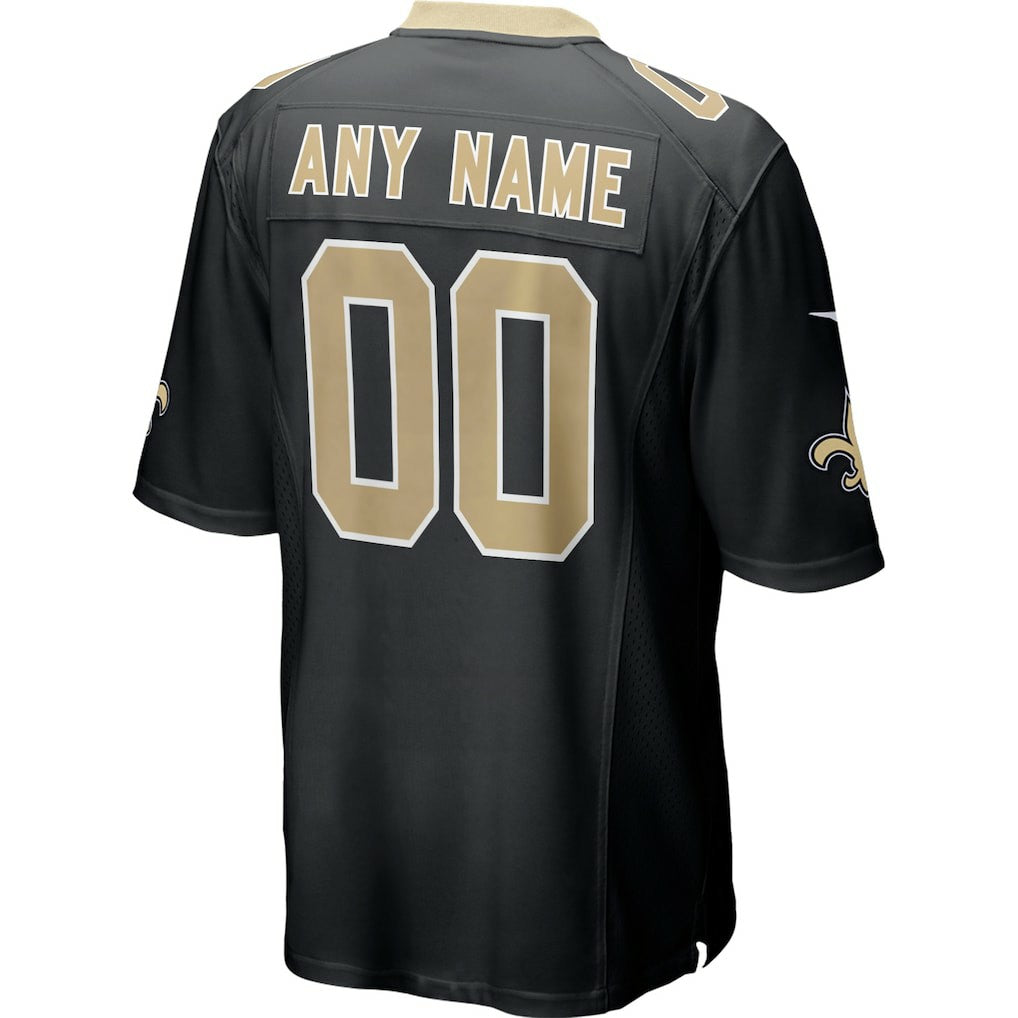 New Orleans Saints Custom Game Jersey - Black Jerseys