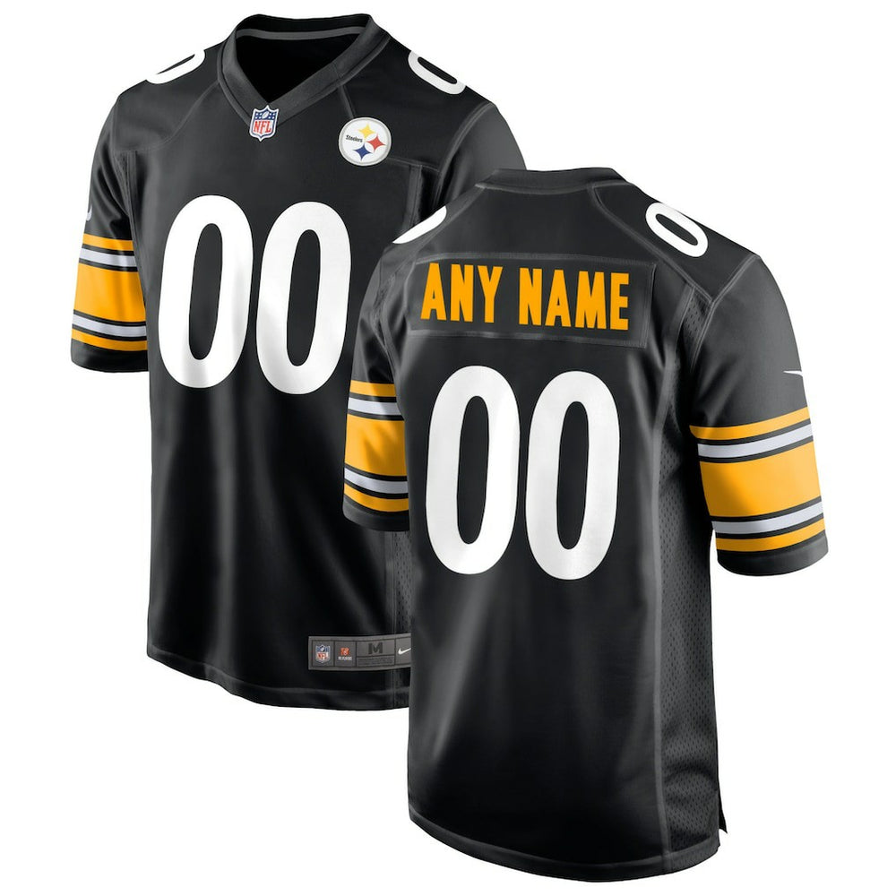 Pittsburgh Steelers Custom Game Jersey - Black Jerseys