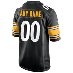 Pittsburgh Steelers Custom Game Jersey - Black Jerseys