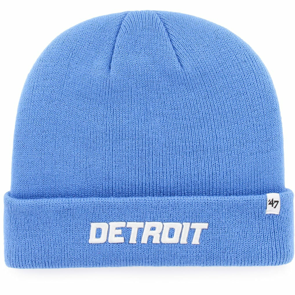 Detroit Lions '47 Youth Basic Cuffed Knit Hat - Blue Hats