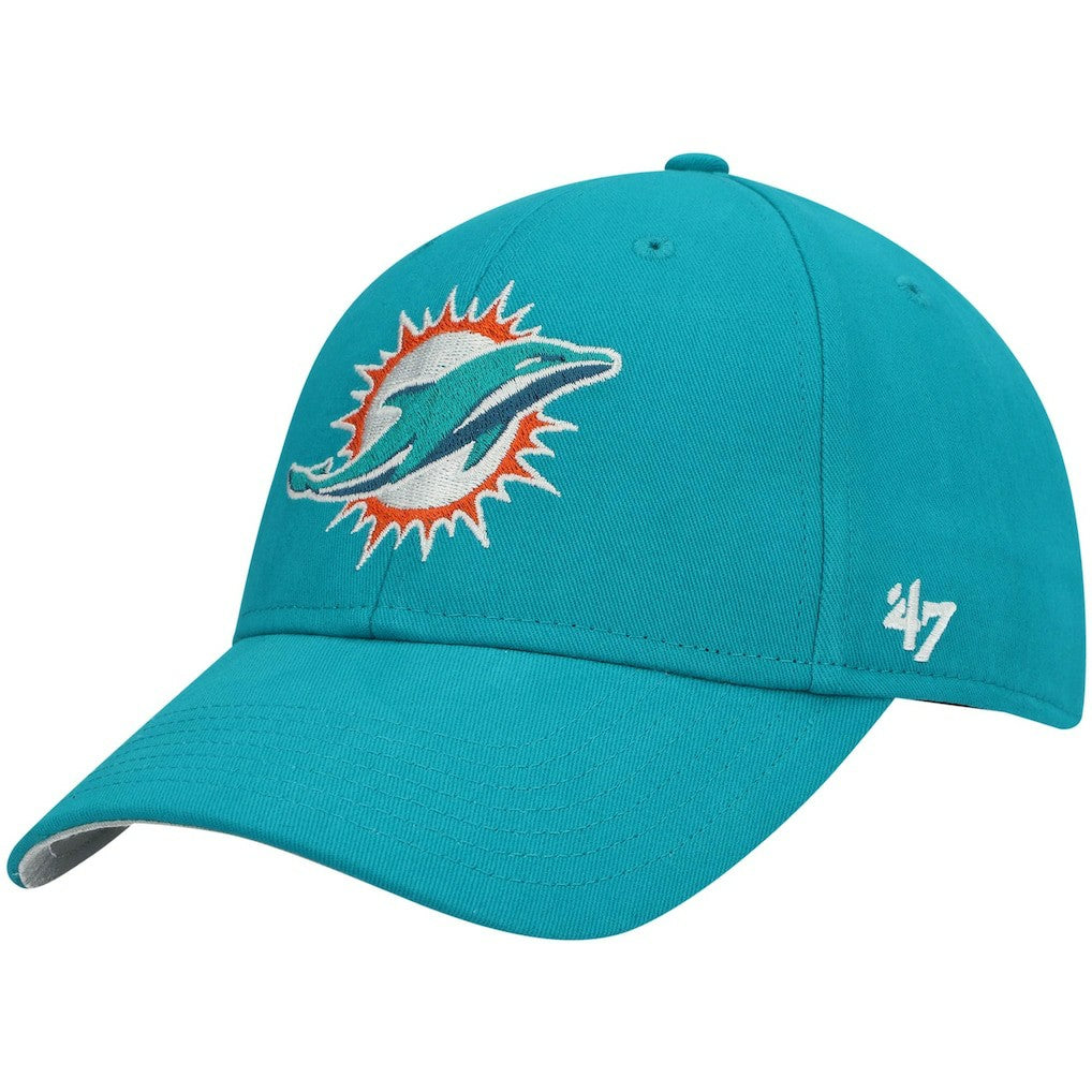 Miami Dolphins '47 Youth Basic MVP Adjustable Hat - Aqua Hats