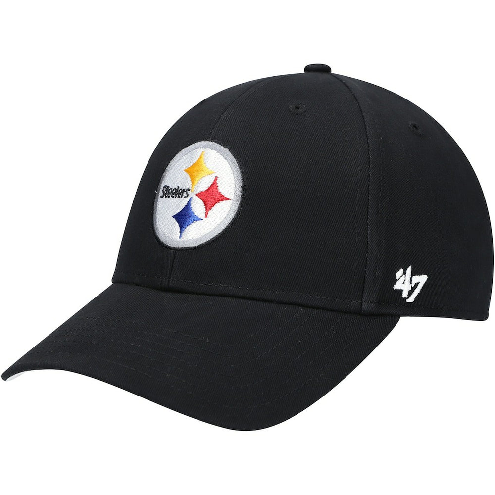 Pittsburgh Steelers '47 Youth Basic MVP Adjustable Hat - Black Hats