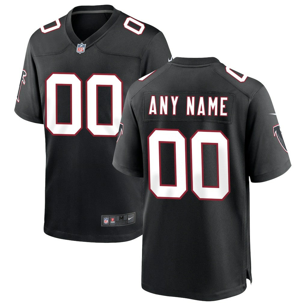 Atlanta Falcons Throwback Custom Game Jersey - Black Jerseys