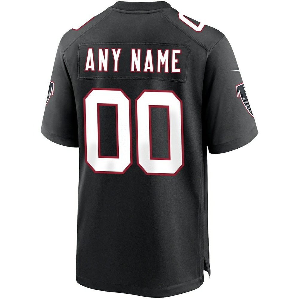 Atlanta Falcons Throwback Custom Game Jersey - Black Jerseys