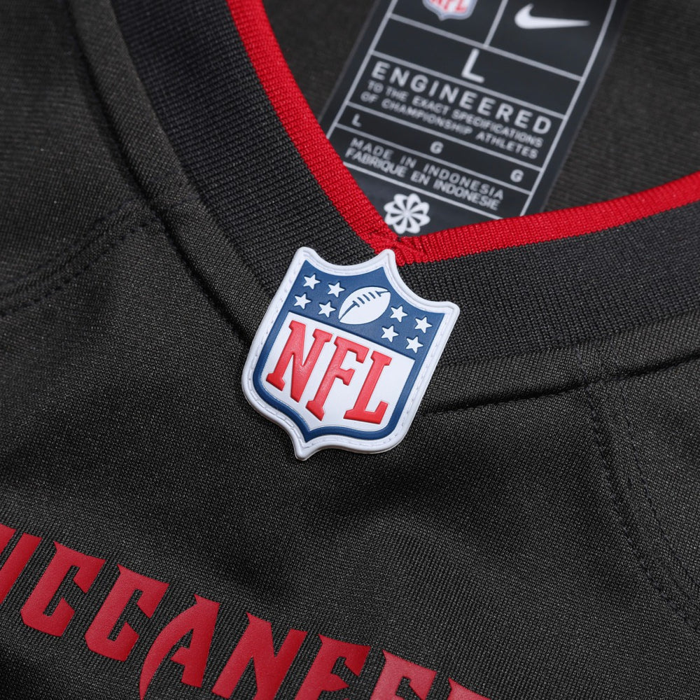 Tampa Bay Buccaneers Alternate Custom Game Jersey - Pewter Jerseys