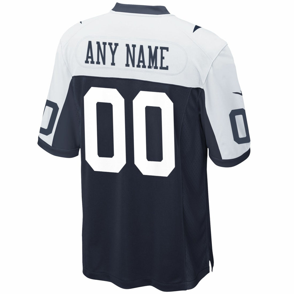 Dallas Cowboys Alternate Custom Game Jersey - Navy Jerseys