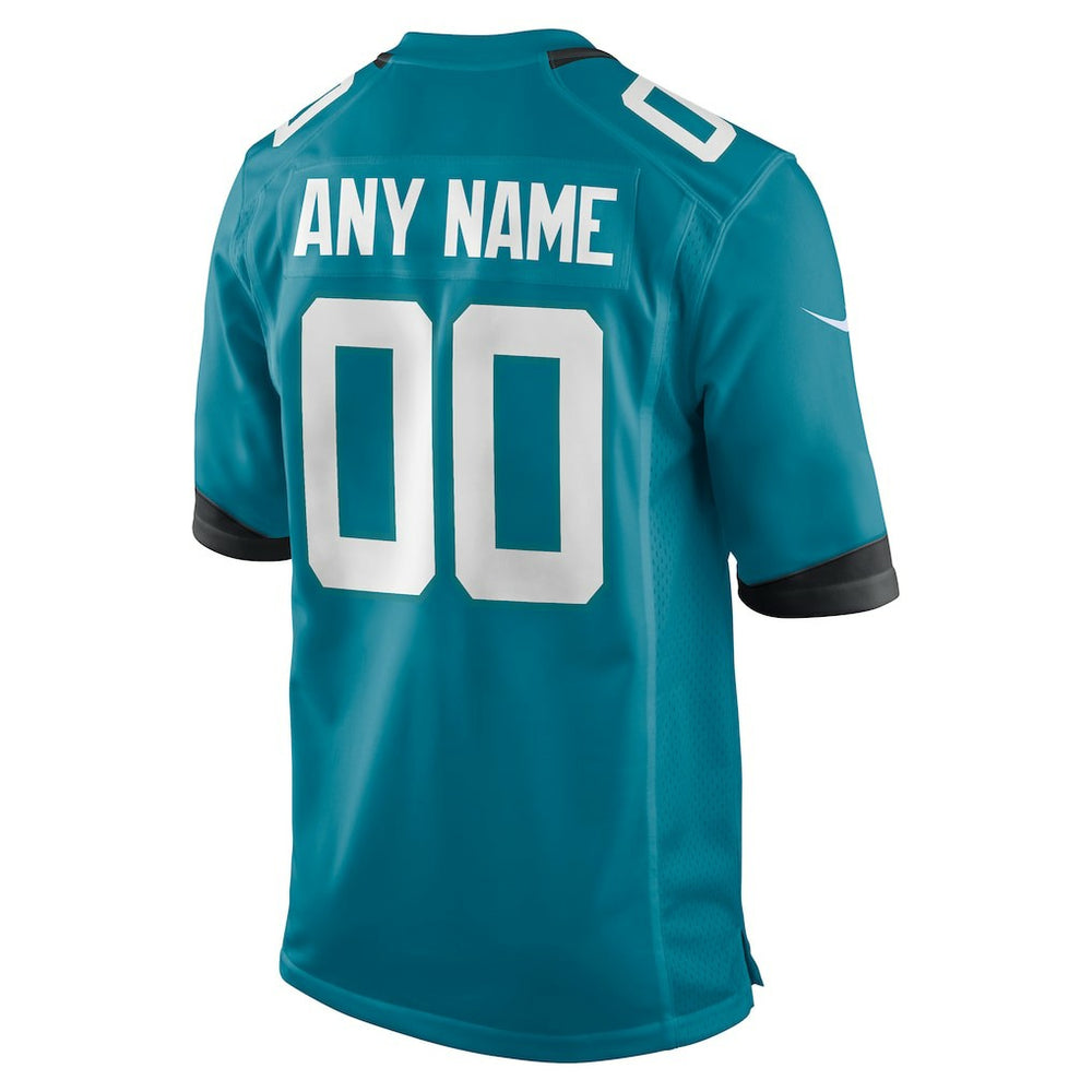 Jacksonville Jaguars Custom Team Game Jersey - Teal Jerseys