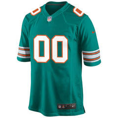 Miami Dolphins Alternate Custom Game Jersey - Aqua Jerseys