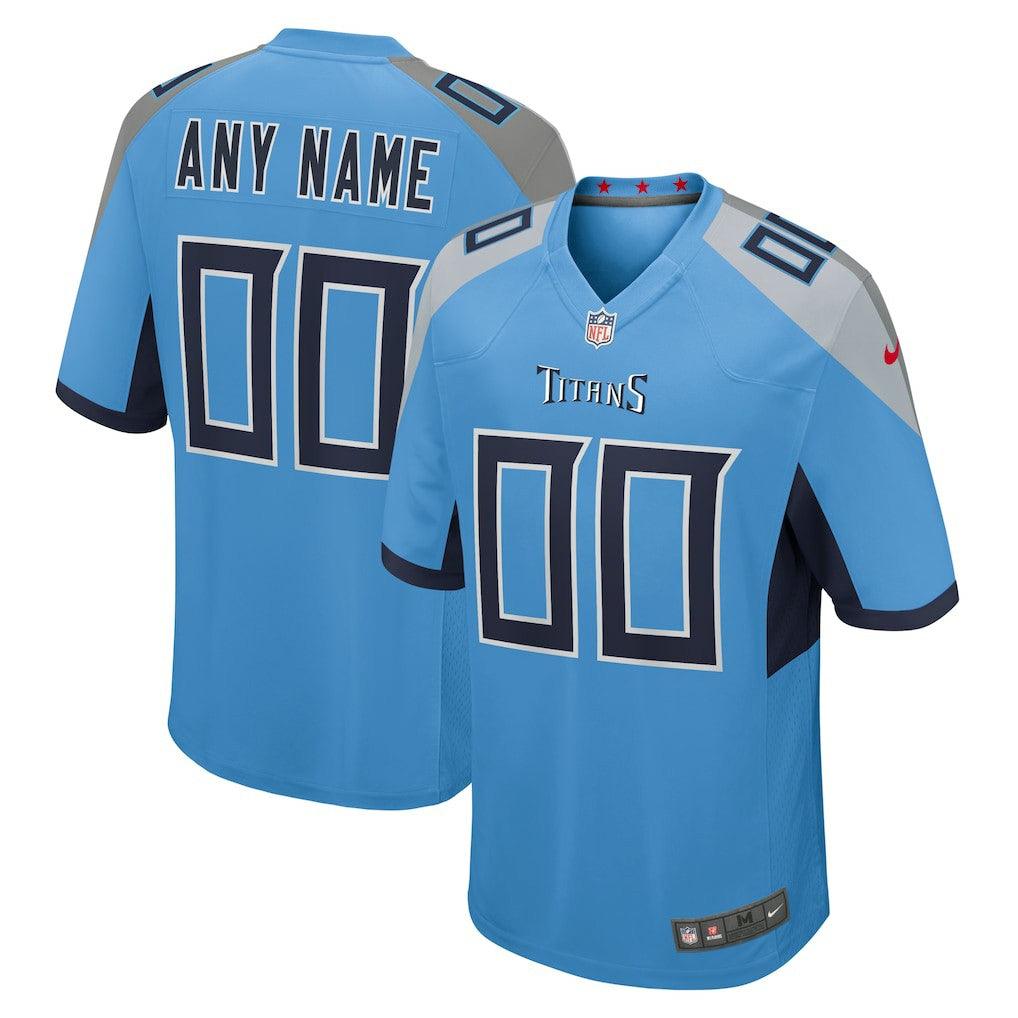 Tennessee Titans Alternate Custom Game Jersey - Light Blue Jerseys