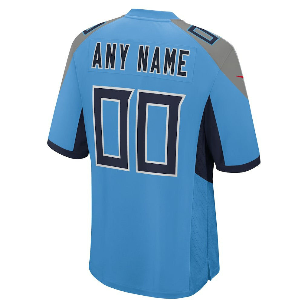 Tennessee Titans Alternate Custom Game Jersey - Light Blue Jerseys
