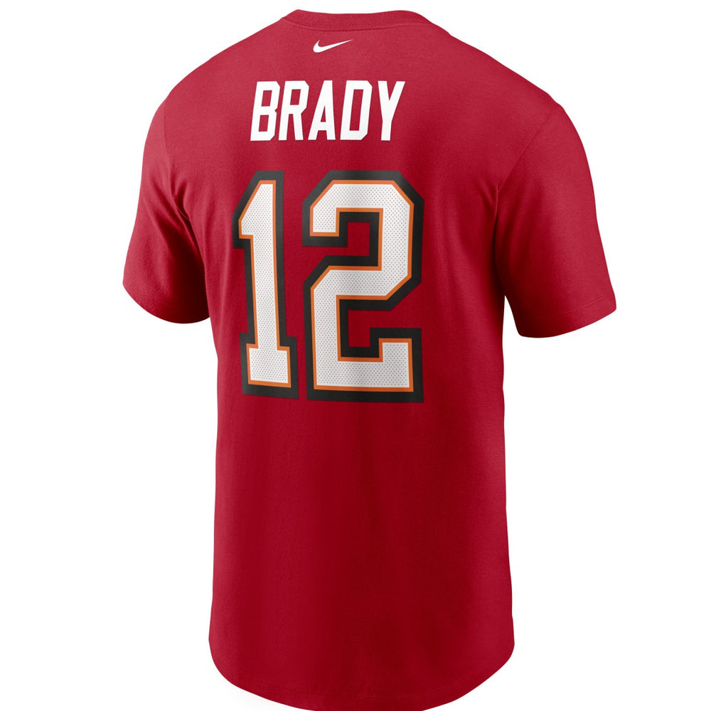 Tom Brady Tampa Bay Buccaneers Name & Number T-Shirt - Red T-shirts