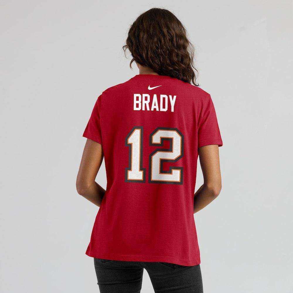 Tom Brady Tampa Bay Buccaneers Women's Name & Number T-Shirt - Red T-shirts