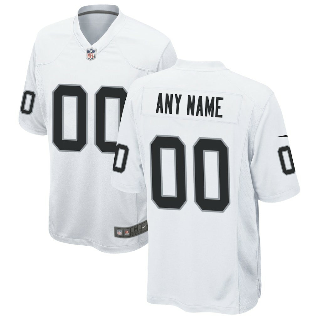 Las Vegas Raiders Custom Game Jersey - White Jerseys
