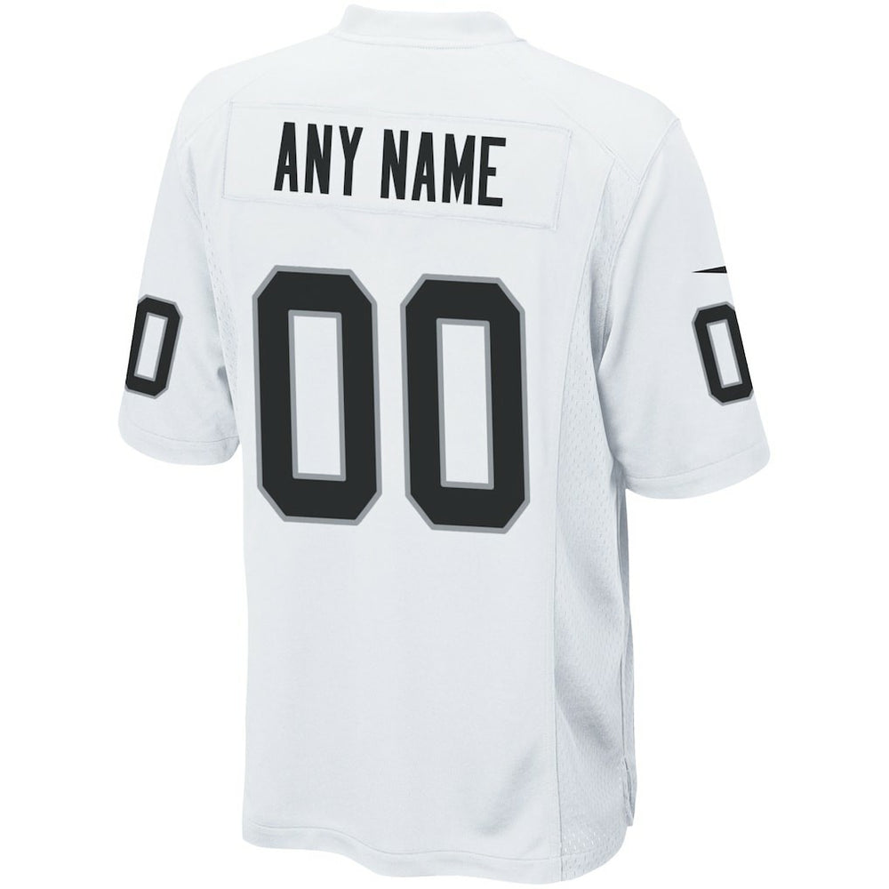 Las Vegas Raiders Custom Game Jersey - White Jerseys