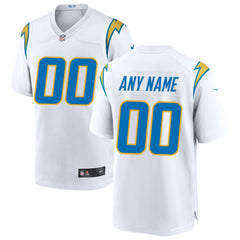 Los Angeles Chargers Custom Game Jersey - White Jerseys