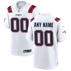 New England Patriots Custom Game Jersey - White Jerseys