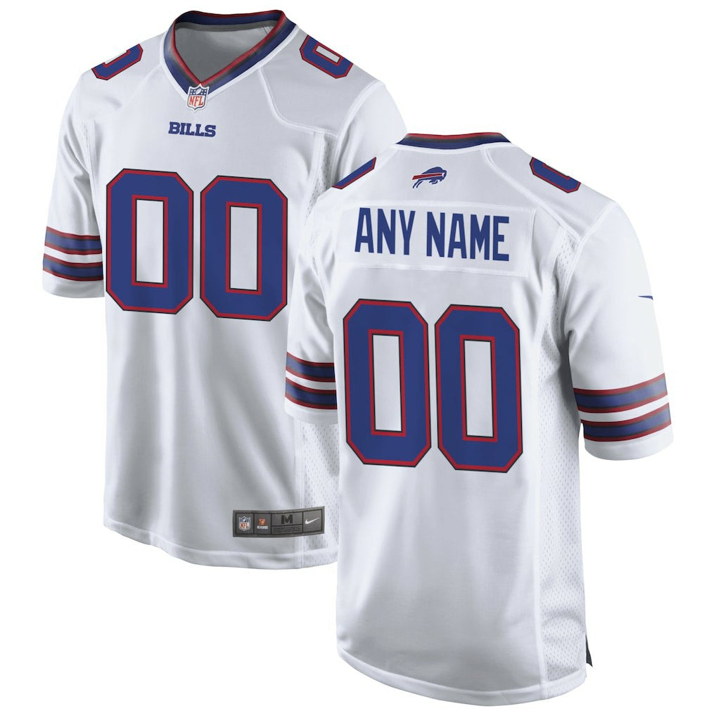 Buffalo Bills Custom Game Jersey - White Jerseys