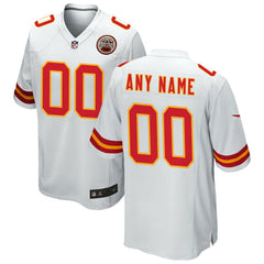 Kansas City Chiefs Custom Game Jersey - White Jerseys