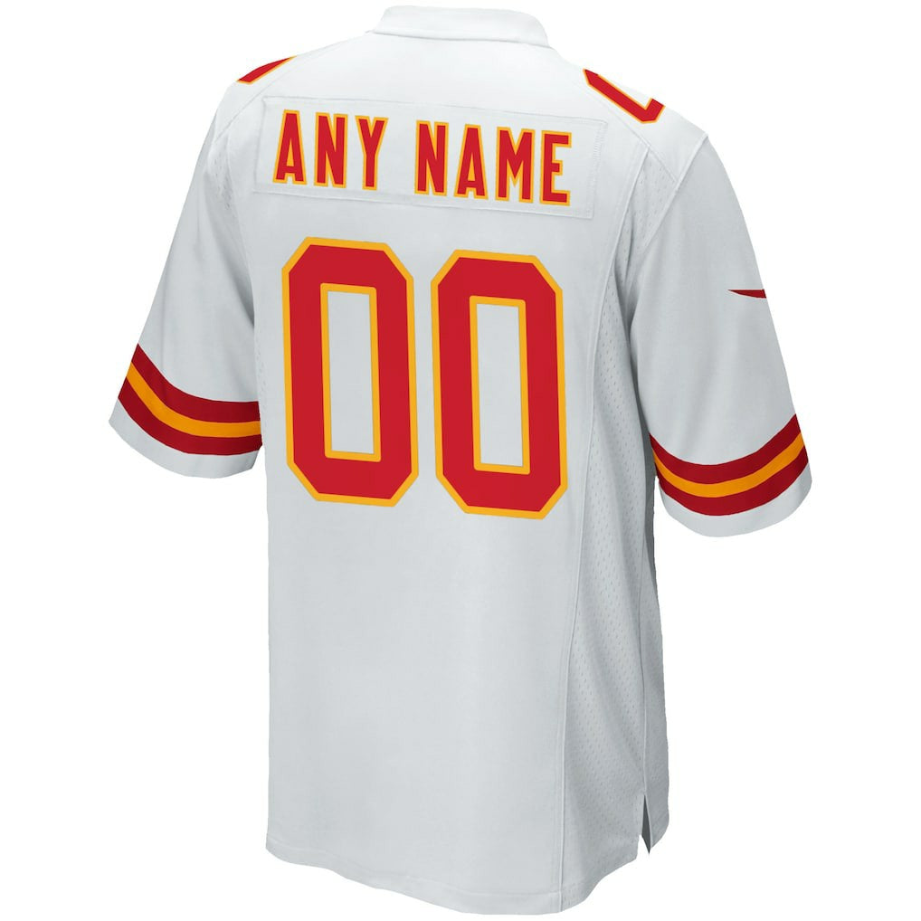 Kansas City Chiefs Custom Game Jersey - White Jerseys