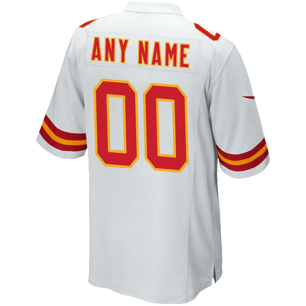 Kansas City Chiefs Custom Game Jersey - White Jerseys