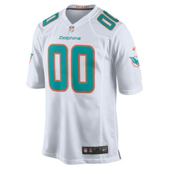 Miami Dolphins Custom Game Jersey - White Jerseys
