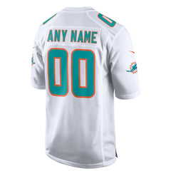 Miami Dolphins Custom Game Jersey - White Jerseys