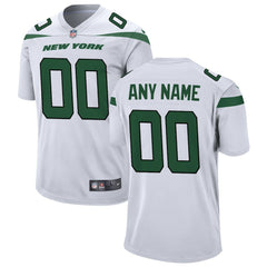 New York Jets Custom Game Jersey - White Jerseys