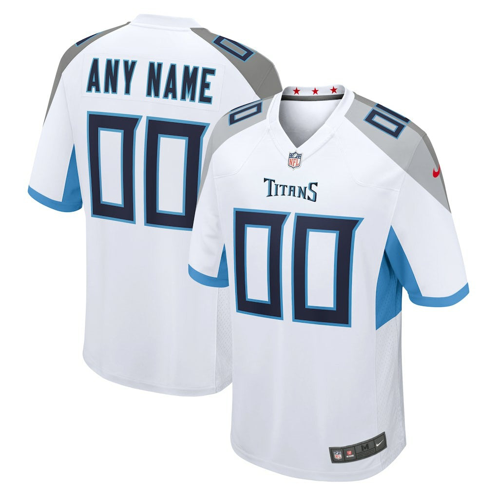Tennessee Titans Custom Game Jersey - White Jerseys