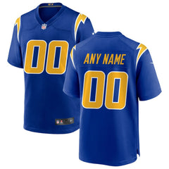 Los Angeles Chargers Alternate Custom Game Jersey - Royal Jerseys