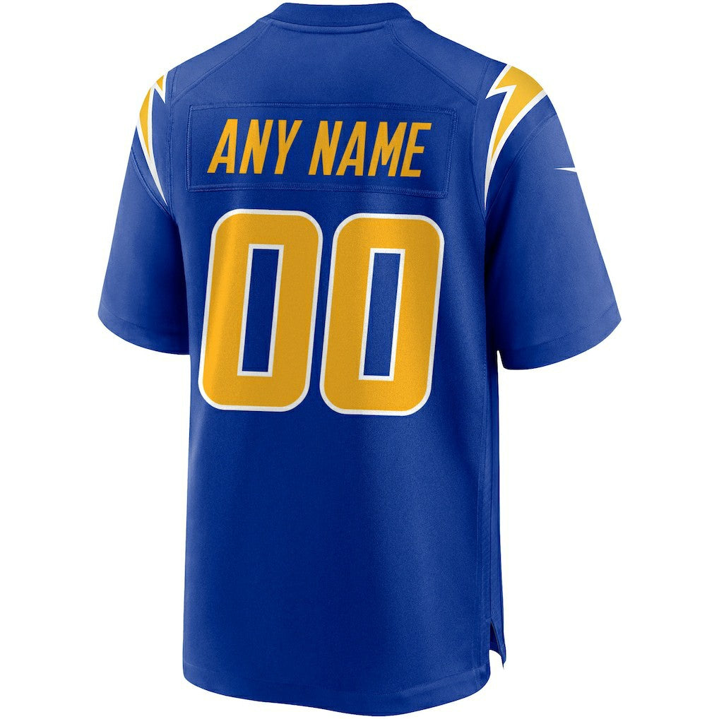 Los Angeles Chargers Alternate Custom Game Jersey - Royal Jerseys