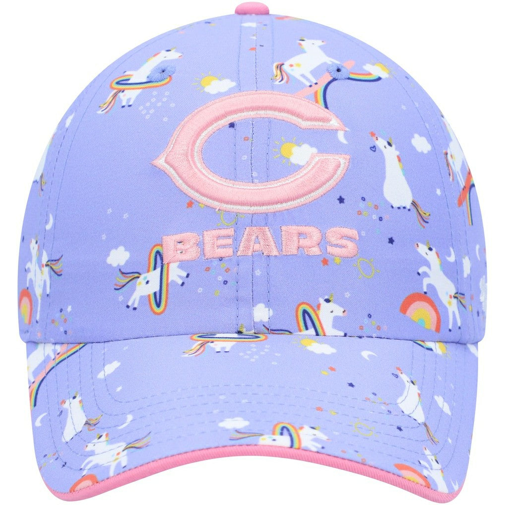 Chicago Bears '47 Girls Preschool Unicorn Clean Up Adjustable Hat - Purple Hats