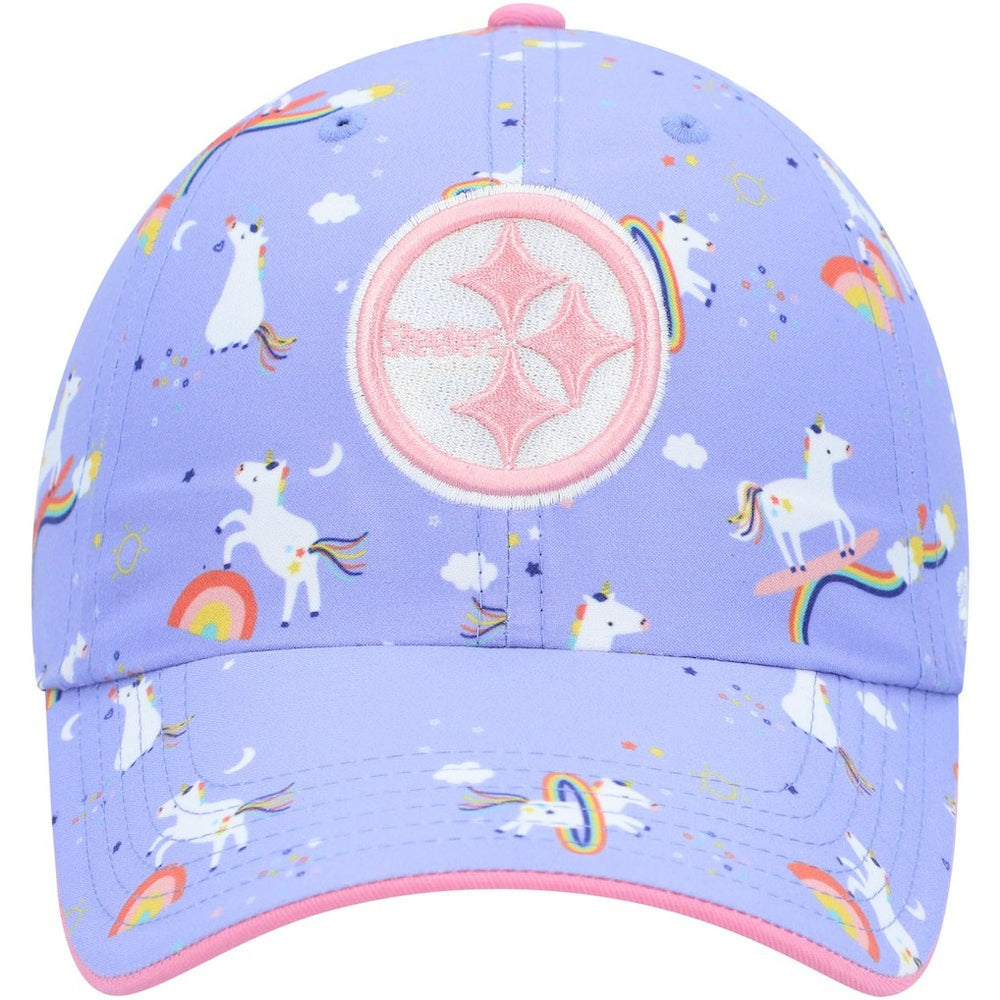 Pittsburgh Steelers '47 Girls Preschool Unicorn Clean Up Adjustable Hat - Purple Hats