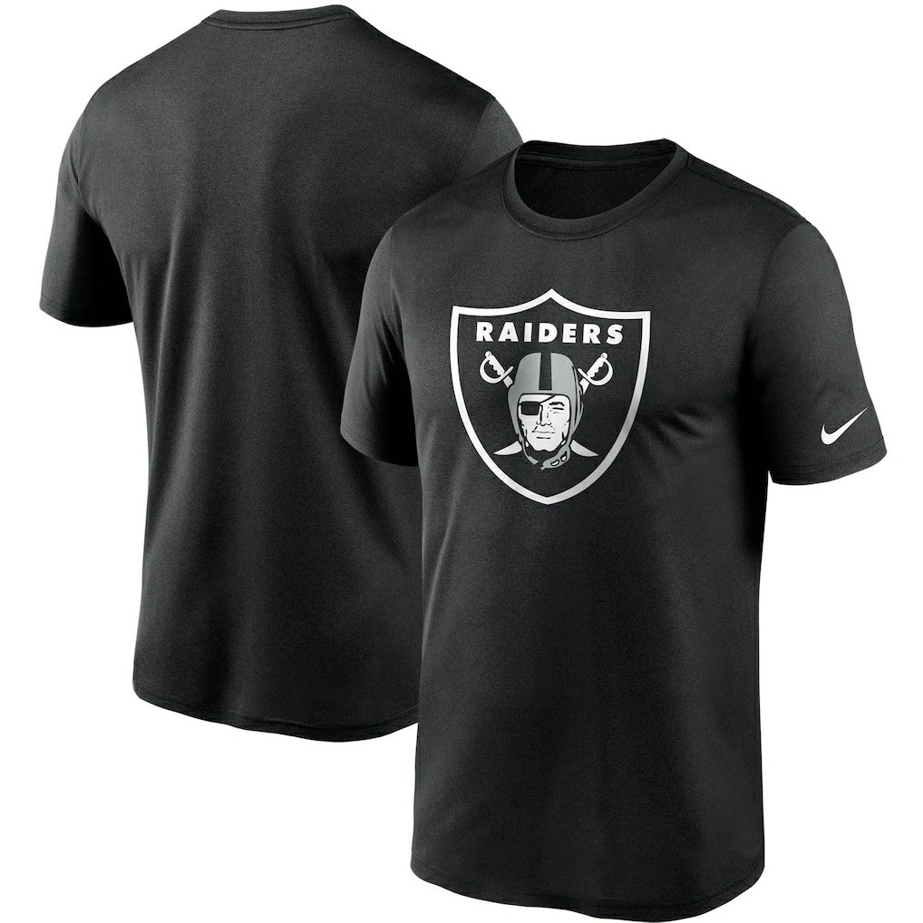 Las Vegas Raiders Logo Essential Legend Performance T-Shirt - Black T-shirts