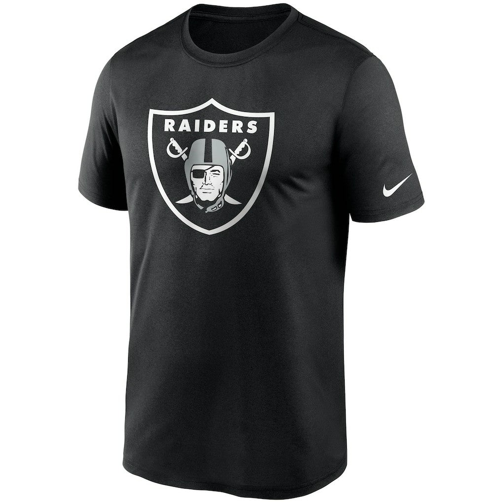 Las Vegas Raiders Logo Essential Legend Performance T-Shirt - Black T-shirts