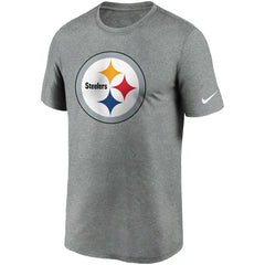 Pittsburgh Steelers Logo Essential Legend Performance T-Shirt - Heathered Charcoal T-shirts