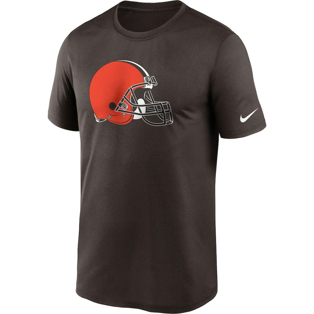 Cleveland Browns Logo Essential Legend Performance T-Shirt - Brown T-shirts