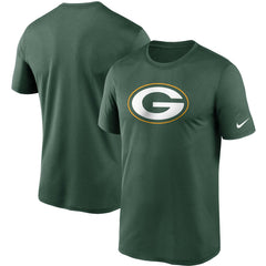 Green Bay Packers Logo Essential Legend Performance T-Shirt - Green T-shirts