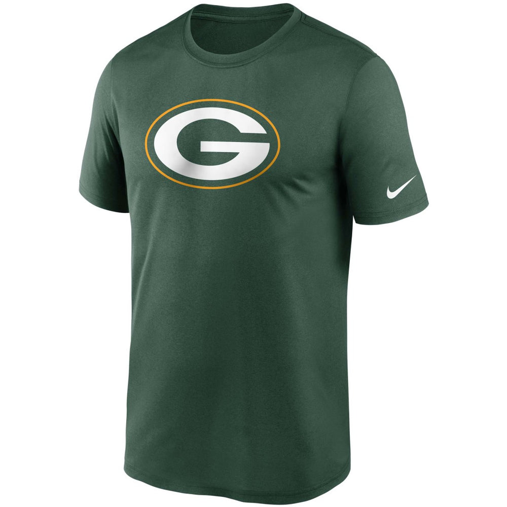 Green Bay Packers Logo Essential Legend Performance T-Shirt - Green T-shirts