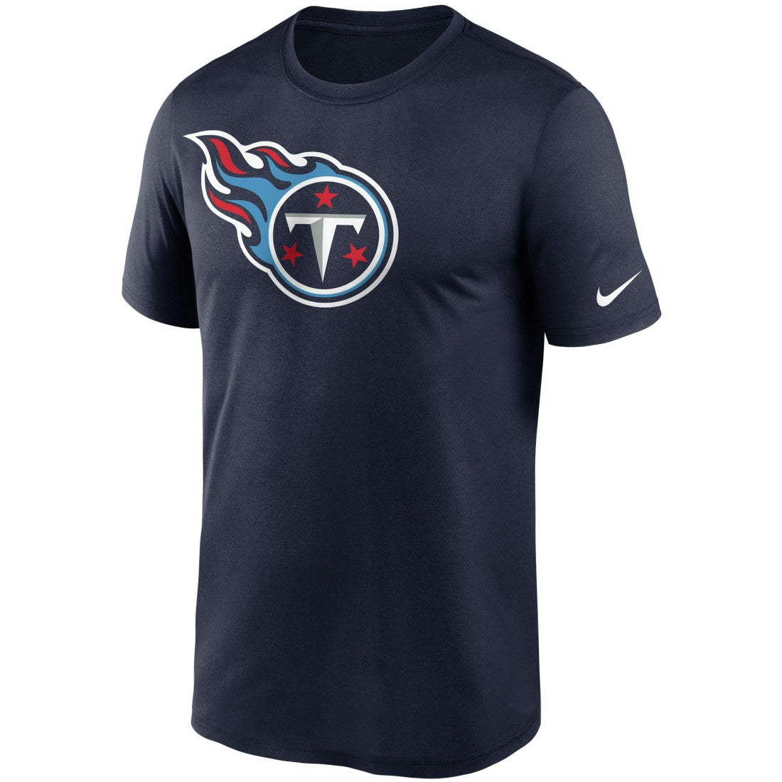 Tennessee Titans Logo Essential Legend Performance T-Shirt - Navy T-shirts