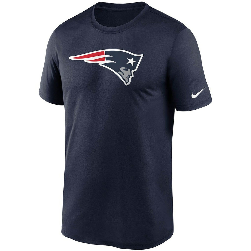 New England Patriots Logo Essential Legend Performance T-Shirt - Navy T-shirts