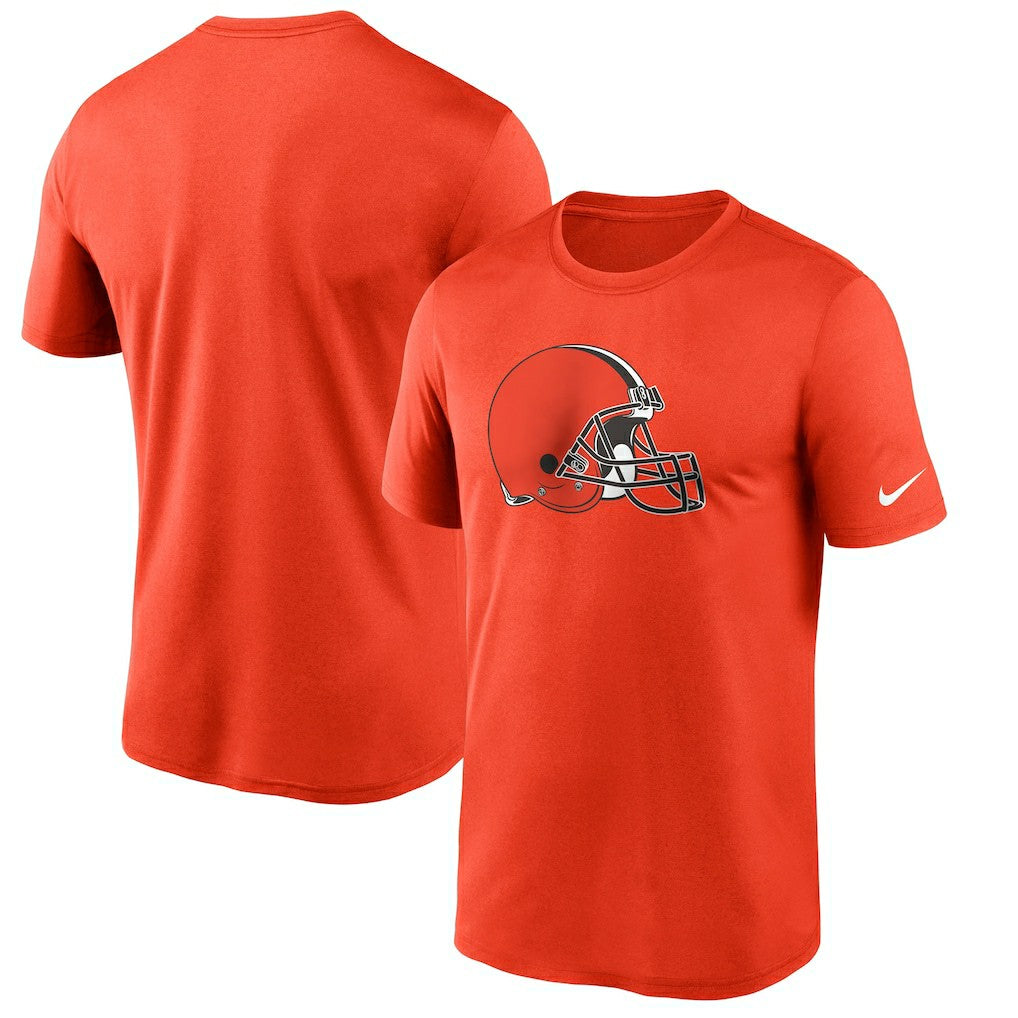 Cleveland Browns Logo Essential Legend Performance T-Shirt - Orange T-shirts